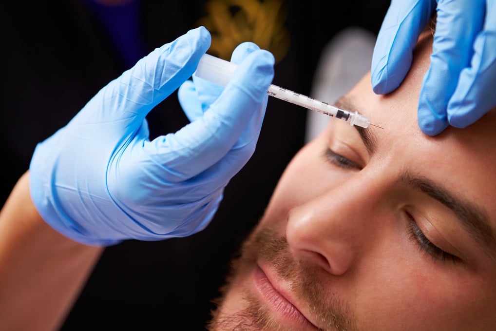 Man Having Botox Treatment 