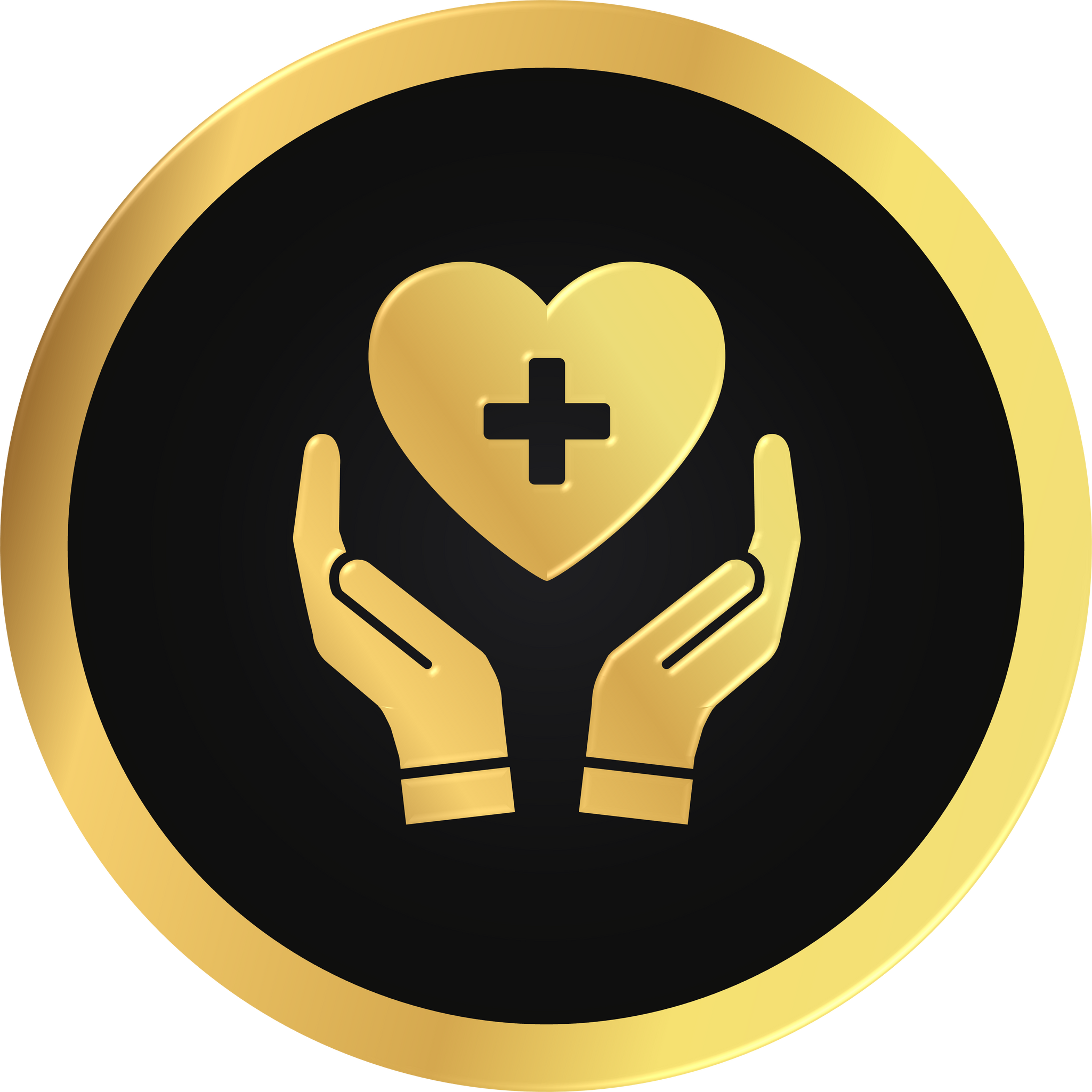 Gold Health Care Icon